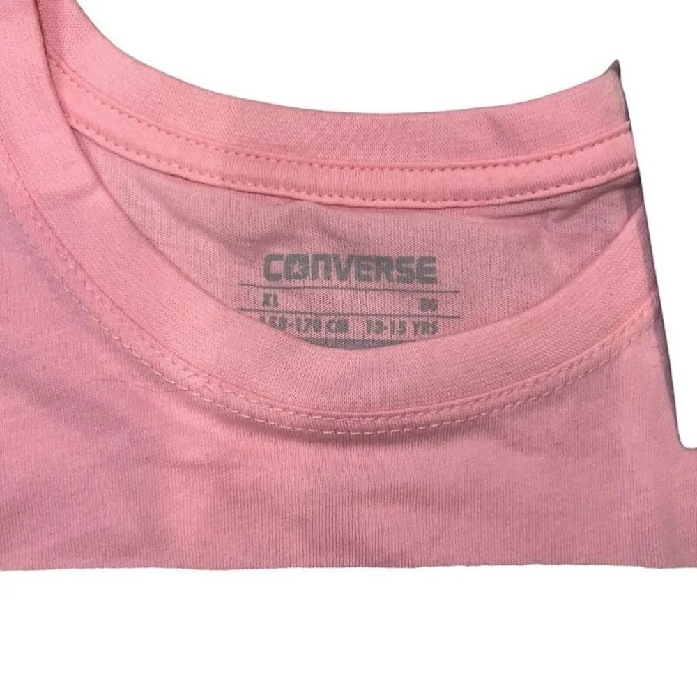 Converse Girls Graphic Pink T-Shirts Size XLarge XL (NWT)